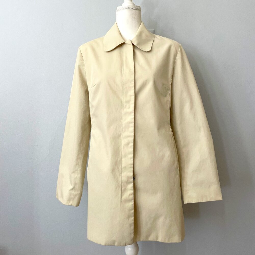 Anne Klein Cream Women's Raincoat Size M